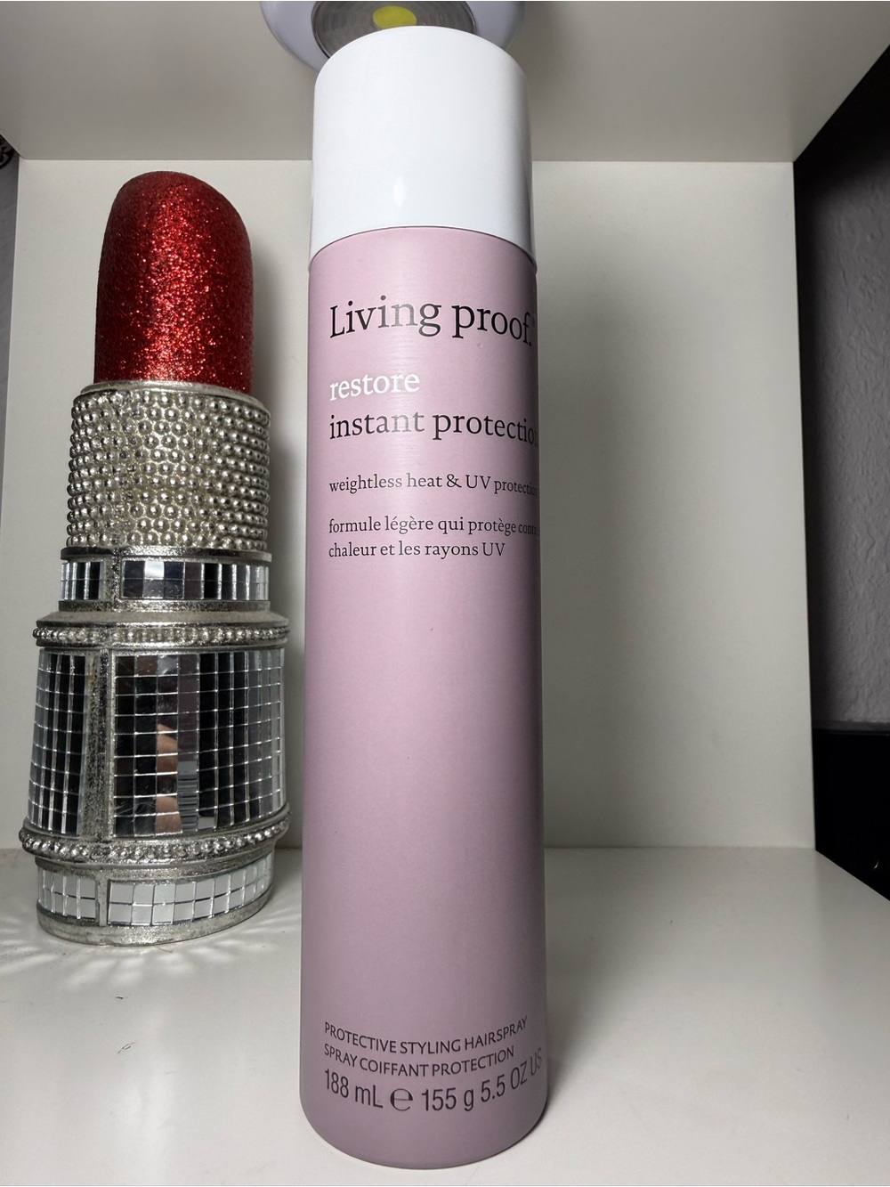 Living Proof Restore Instant Protection Weightless Heat & UV Spray — Pink